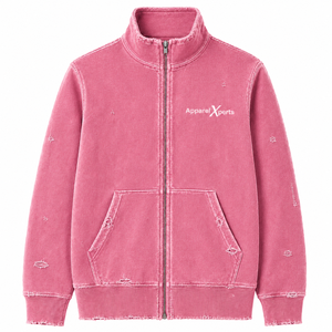 Sweat-shirt à capuche zippé pour homme, personnalisé, vintage, délavé, effet usé, en molleton épais, effet décoloré par le soleil - Product Image 3