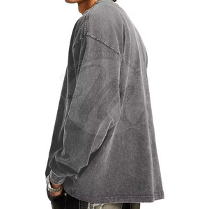 Sweat-shirts délavés à l'acide très demandés, qualité supérieure, 100 % coton, pour hommes - Product Image 3