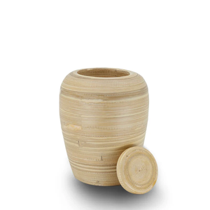 Wholesale Eco-friendly Spun Bamboo <b>Pet</b> Cremation Urns <b>Keepsake</b> Box for Human <b>Ashes</b> Made by Vietnamese Artisans - Product Image 2