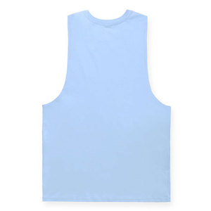 High Quality Side Off Cut Longline Loose Fit Unisex Tank Top Gym Workout Wear Training Activewear Trendy Plain Vest <b>Singlet</b> - Product Image 3