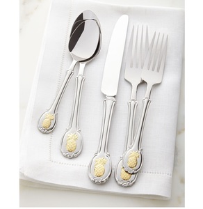 Juego de Cubiertos de Acero Inoxidable de 4 Piezas, Acabado Espejo, Cuchillo, Tenedor y Cuchara, en Oferta - Product Image 6