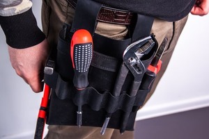 Custom 2026 Portable Leather <b>Tool</b> <b>Belt</b> With Pliers Screwdriver And Knife Slots For Electrician Use - Product Image 2