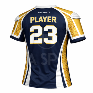 ชุดเสื้อลาครอสแบบกำหนดเอง ชุดยูนิฟอร์มระบายอากาศ แห้งเร็ว พิมพ์ลายตามสั่ง พร้อมชื่อทีม ไซส์ใหญ่ ชุดทีม ผลิตโดยโรงงาน OEM รับสั่งซื้อจำนวนมาก - Product Image 4