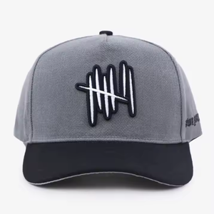 Gorra con logotipo personalizado, vintage de 5 paneles gorra de béisbol, gorra SnapBack curvada ligera con logotipo bordado personalizado de alta calidad - Product Image 1