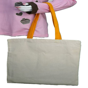 Custom Logo Printed Eco-Friendly Organic Cotton Canvas Tote Bag Recycled Cotton Handles Reusable Unique Design Promotional Bag - Product Image 3