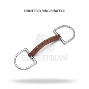 Bocado de caballo Hunter D Ring Snaffle, equipo de equitación - Product Image 2