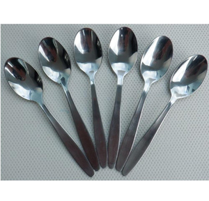 Luxurious Design Stainless Steel <b>Spoon</b> Set Silver Plated Long Handle Durable Simple Wedding Dining Special Mirrored 10ml - Product Image 5