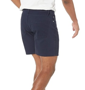 Pantalones Cortos de Mezclilla Elásticos de Color Azul Marino, Ajustados, Tipo Jogger, Hasta la Rodilla, de Secado Rápido - Product Image 4