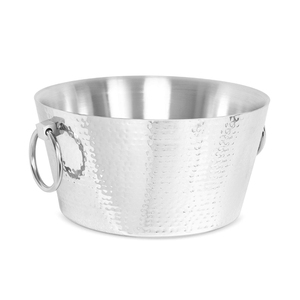 Seau à glace en métal à double paroi, design industriel rond, refroidisseur de boissons pour la maison et l'hôtel, ensemble de bouteilles à vin - Product Image 3