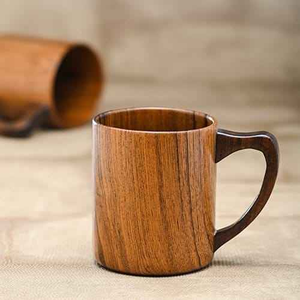 Tasse ou Mug en Bois Fait Main pour Boire du Thé, du Café, de la Soupe – Idéal pour la Maison, l'Hôtel et le Restaurant - Product Image 1