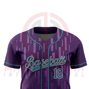 Nueva camiseta de béisbol transpirable de diseño para equipos, sublimada, en blanco, para venta en línea - Product Image 5