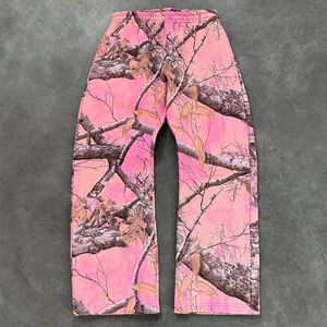 Conjunto Deportivo Personalizado Unisex con Estampado de Camuflaje, 100% Algodón, Felpa Francesa, Grueso, Holgado, Informal, para Otoño, para Hombre - Product Image 5