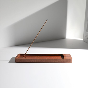 Wooden Temple Incense Holder Handcrafted Stick <b>Burner</b> Ash Catcher for Prayer Meditation and Spiritual Use - Product Image 3