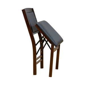 Chaise de salle à manger industrielle pliable moderne de haute qualité en PC et métal, couleur naturelle, en contreplaqué 5 couches, mobilier de cuisine convertible - Product Image 4