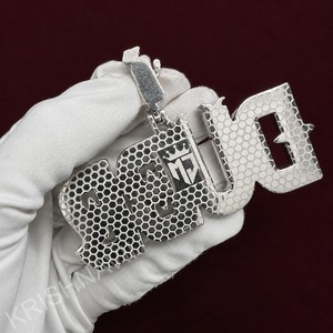 Mens Iced Out VVS Lab Diamond <b>Custom</b> <b>Name</b> Pendant Jewelry For Rapper Hip Hop Style Personalized Luxury <b>Necklace</b> Gift For Men - Product Image 6