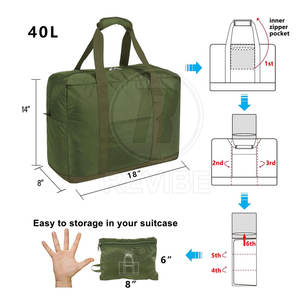 Bolsa de Lona Plegable de Nailon con Cierre, Ligera, Ecológica y de Calidad Premium para Gimnasio, Venta Directa de Fábrica 2026, para Hombre - Product Image 2