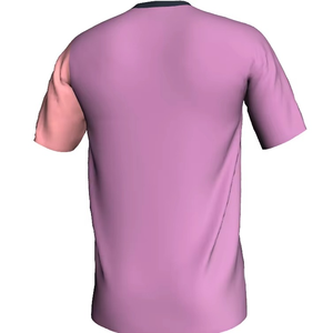 เสื้อฟุตบอลแขนสั้นคอวีผู้ชาย สีชมพูม่วง ผ้าโพลีเอสเตอร์ ระบายอากาศได้ดี เหมาะกับทุกฤดูกาล - Product Image 6