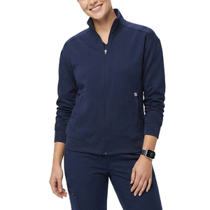 Blouses médicales personnalisées avec logo de marque pour femmes, uniformes de travail zippés, tenues professionnelles d'infirmières, prix de gros pour blouses d'hôpital - Product Image 1