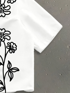 T-shirt court ample pour homme en coton vintage, coupe oversize, épaules tombantes, personnalisable, style streetwear, vêtements décontractés, fournisseur de t-shirts amples - Product Image 2