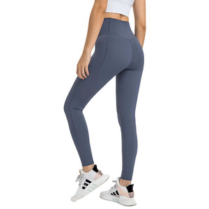 Leggings de yoga pour femmes, design personnalisé PIHA SPORTS, tissu extensible quadridirectionnel en spandex/polyester, antibactérien, avec cordon de serrage - Product Image 3