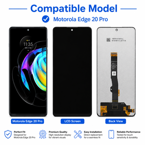 Écran tactile LCD Edge 20 Pro Lite, écran tactile haute sensibilité, numériseur LCD + TOUCH + assemblage du cadre, remplacement, garantie 1 an - Product Image 3