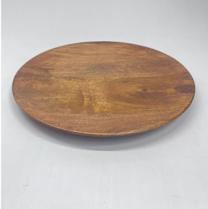 Platos Base de Madera Rústica al por Mayor, Bandejas Decorativas de Madera Impresa para Servir, Platos Base para Decoración de Restaurantes y Comedores - Product Image 5