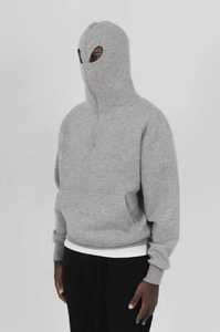 Sweat-shirt d'hiver unisexe en molleton de coton surdimensionné personnalisé 2025, style streetwear, à fermeture éclair, éco-responsable, vente en gros directe usine - Product Image 6