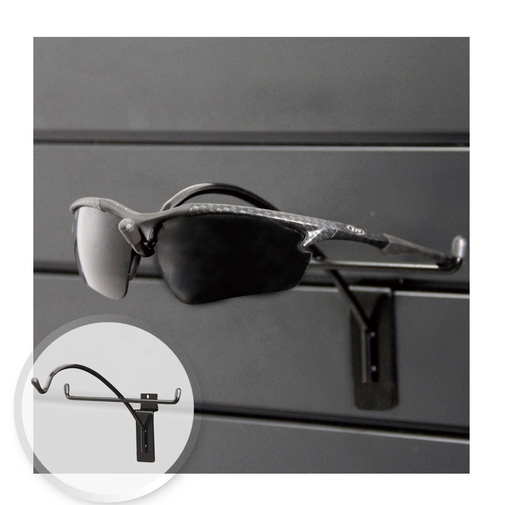 Anpassen von Riding Eyewear Slat Wand halterung Sun Glasses Rack Holder Metallst änder Teile