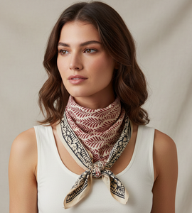 Hand Block Print Bandana Printed <b>Head</b> Scarf Fashion <b>Wrap</b> Wholesale Cotton Square Scarf Custom Bandana Supplier Unisex Bandana - Product Image 5