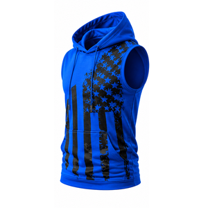 Sudadera sin mangas de algodón para hombre, ropa deportiva de entrenamiento, proveedor mayorista, OEM, ODM, fábrica de ropa personalizada, sudadera personalizada para hombre - Product Image 1
