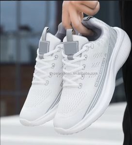 Newhengdahe - Zapatillas Deportivas Unisex de Malla Blanca, Ligeras, con Entresuela de EVA y Suela de Goma, para Verano, Fitness y Uso Casual - Product Image 3