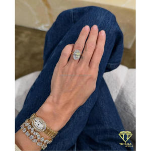 Anillo de Compromiso Solitario con Diamante Cultivado en Laboratorio de Corte Ovalado, Exclusivo y de Lujo, Acabado en Oro de 14K, Joyería Clásica para Novia - Product Image 2