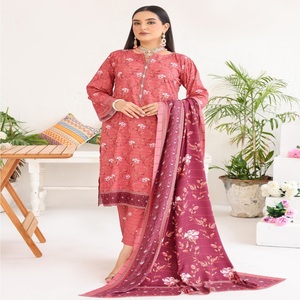 Trajes de mujer de tres piezas con bordado elegante pakistaní indio hermosa colección de tela de vestido VARSHA para niñas - Product Image 2