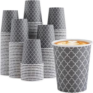 Confezione da 400 Bicchieri di Carta Usa e Getta da 10 oz per Bevande Calde e Fredde, Bicchieri Isolanti da 10 oz, Confezione da 400 D - Product Image 1