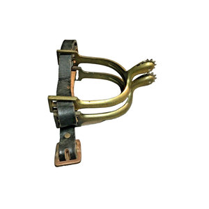 Horse Bit With Leather Strap And Brass Frame For <b>Equestrian</b> Riding - Product Image 1