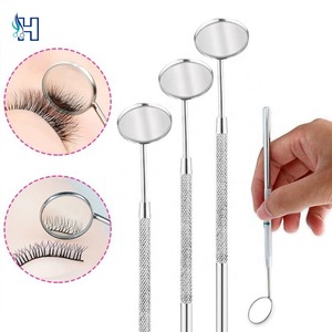 Espejo de Extensión de Pestañas con Iluminación Personalizado de Estilo Perfecto, Rectangular, Grande, de Acero Inoxidable, de Doble Cara y con Aumento - Product Image 1