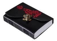 Carnet de notes en cuir de loup, couverture rigide, papier non ligné, logo personnalisé, cadeau unisexe, carnet de croquis, planificateur de voyage