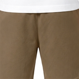 Shorts en maille pour hommes, légers, décontractés, avec cordon de serrage, texture respirante, design avec logo frontal - Product Image 5