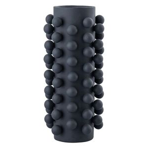 Florero Moderno de Metal Texturizado Blanco, Diseño de Burbujas de Lujo, Florero Decorativo Alto para la Sala de Estar, Centro de Mesa - Product Image 5