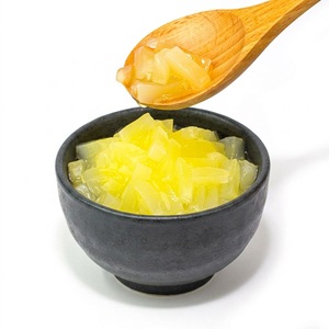 Pineapple Coconut Jelly Nata de Coco Rectangle Strip Shape Standard Fruit <b>Tea</b> Café Beverage Menu <b>Ingredients</b> Material - Product Image 2