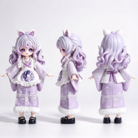 Poupée BJD en PVC personnalisée de haute qualité, figurine d'action anime avec corps articulé pour collectionneurs et présentation sur étagère, usine OEM ODM