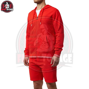 2026 Wholesale Rate Comfortable Autumn Casual Breathable Durable Fashionable Travel Daily Wear Stylish Zip-Up Hoodies Short Set - Product Image 2