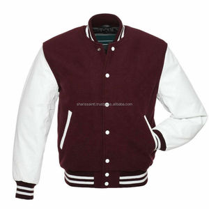 Vintage hombres personalizados nuevos parches de chenilla bordados Versities chaqueta de lana cuerpo de cuero mangas Letterman béisbol chaqueta universitaria - Product Image 4