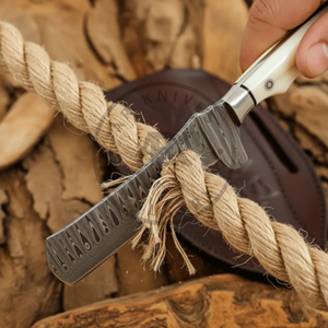 Cuchillo de caza Cowboy Bull Cutter OEM con logotipo personalizado, marca privada, acero de Damasco, afilado como una navaja, venta al por mayor, AR KNIVES - Product Image 5