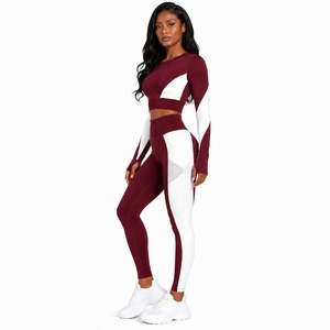 Women's Workout Yoga Set Seamless Gym Wear High Stretch Sports Bra And Leggings Wholesale Activewear Supplier OEM - Product Image 3