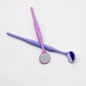 BAFA SURGICAL INSTRUMENTS Espejo Bucal Dental de Acero Inoxidable con Empuñadura Ergonómica Acolchada, Plateado, Certificado CE BS-0987 - Product Image 1