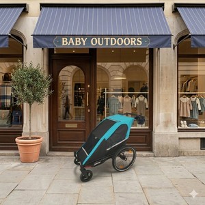 Remolque de Bicicleta para Niños TC-2024S, 3 en 1, con Asiento Individual, Estructura de Aluminio Ligera, Diseño con Suspensión Independiente - Product Image 3