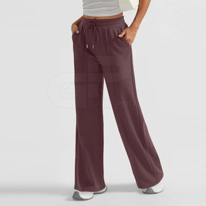 Pantalon évasé pour femme, taille haute, tissu extensible, coupe confortable, parfait pour les tenues décontractées, le quotidien et les looks élégants. - Product Image 4