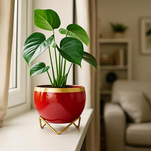 Urban Plant Indoor Metal Planter Trending Pots <b>Unique</b> Designer Flower <b>Vase</b> - Product Image 1