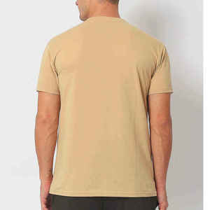เสื้อยืดคอกลมแขนสั้นสีพื้นสำหรับผู้ชายขายส่ง เสื้อยืดลำลองผ้าฝ้ายสั่งทำสำหรับผู้ชาย - Product Image 3
